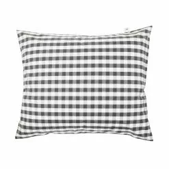 Millenotti Mille Notti Casella Percale Örngott -Sängkläder försäljning 20158134 casella pillow darkgrey ivory