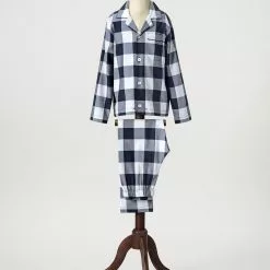 Hastens Hästens Blue Check Pyjamas Barn
