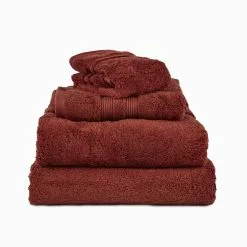 Millenotti Mille Notti Fontana Handduk EKO -Sängkläder försäljning 70001 052 fontana rust