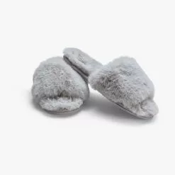 Carpe Diem Beds Fuskpäls Slippers Soft Grey