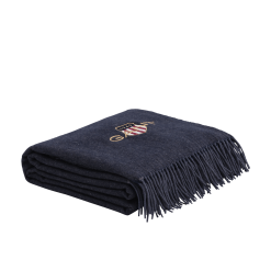 GANT Archive Shield Filt -Sängkläder försäljning ARCHIVESHIELDTHROW EveningBlue