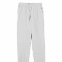 Lexington Unisex Organic Cotton Pyjamas Set -Sängkläder försäljning GrayWhitePajamaSetorganic1