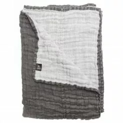 Himla Hannelin Överkast -Sängkläder försäljning HANNELINOVERKASTCHARCOALWHITE