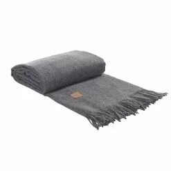 Hastens Hästens Baby Alpaca Throws -Sängkläder försäljning Hastens luxury alpaca filt granite