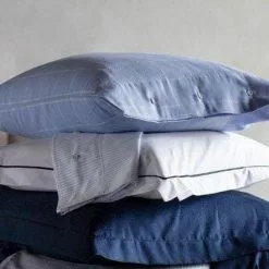 Lexington Hotel Light Flannel Örngott -Sängkläder försäljning HotelLightFlannelLtBlueWhitePillowcase3