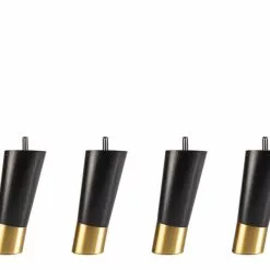 Hilding Lutande Med Metallkant Sängben -Sängkläder försäljning LUTANDETRABENMEDMETALLKANTSVARTMASSING12CM