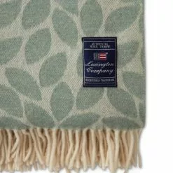 Lexington Leaves Recycled Wool Jacquard Filt -Sängkläder försäljning LexingtonLeavesRecycledWoolJacquardFilt2