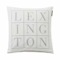Lexington Logo Cotton Twill Prydnadskudde -Sängkläder försäljning LexingtonLogoCottonTwillPrydnadskudde offwhite