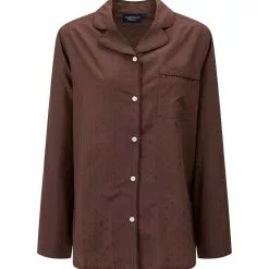 Lexington Melinda Viscose/Cotton Jacquard Dot Pyjamasset