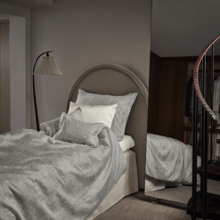 Millenotti Mille Notti Honeysuckle & Tulip Satin Påslakan -Sängkläder försäljning Morris Gra222