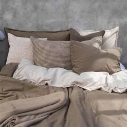 Gripsholm Vintage GOTS Påslakanset -Sängkläder försäljning PaslakansetGOTSVintage brun1