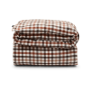 Lexington Checked Cotton Flannel Påslakan -Sängkläder försäljning RustBrownWhitecheckedcottonpaslakan