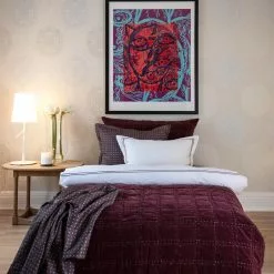 Boras-cotton Borås Cotton Bordeaux Överkast -Sängkläder försäljning WEB Imagelux burgundy sengesett bordeaux velur b1173156823