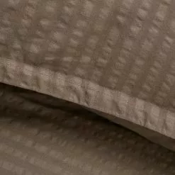 Gripsholm Bäckebölja Påslakanset -Sängkläder försäljning baddset backebolja brun 150x210 50x602 1