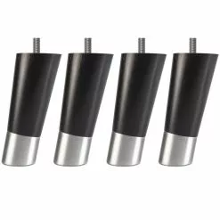 Ekens Runda Svängda Sängben Svart/metall