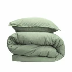 Gripsholm Vintage GOTS Påslakanset -Sängkläder försäljning paslakanset gots vintage tvattat gron 150x210 50x60 cm 917419 43 1